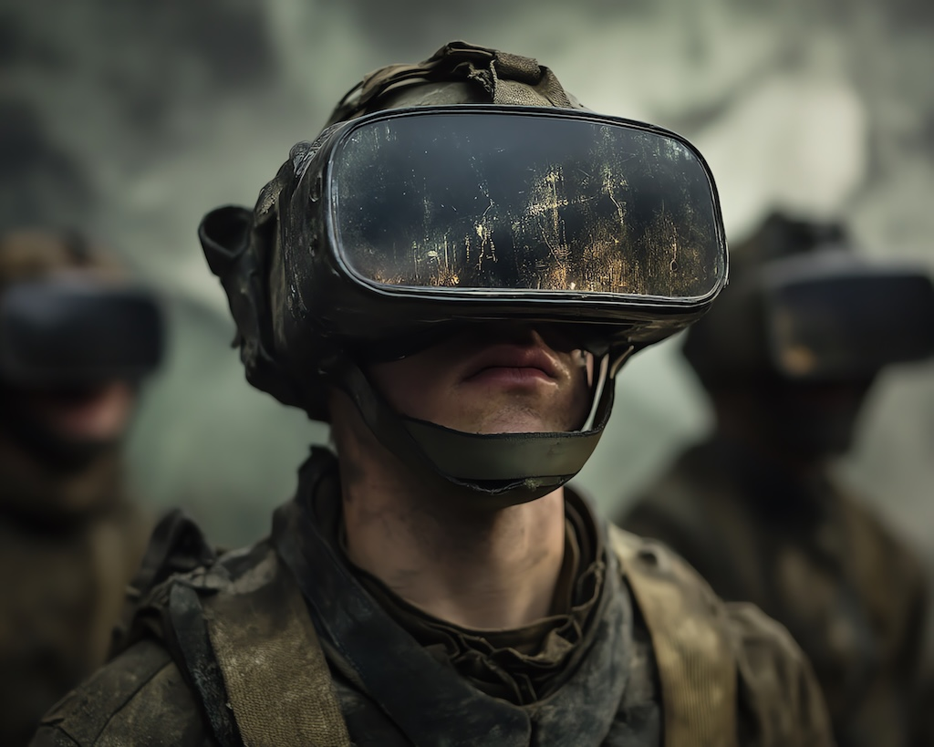Designed for the Mission Soldier wearing VR goggles